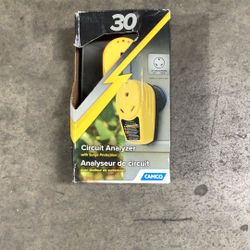 Camco Power Grip 30-Amp Camper/RV Circuit Analyzer - Features Integrated Surge Protection Up to 1,050 Joules & Diagnostic LED Lights