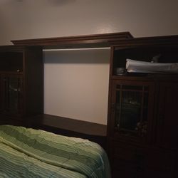 Entertainment Center With Lights