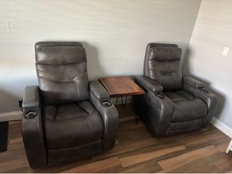 Leather recliners
