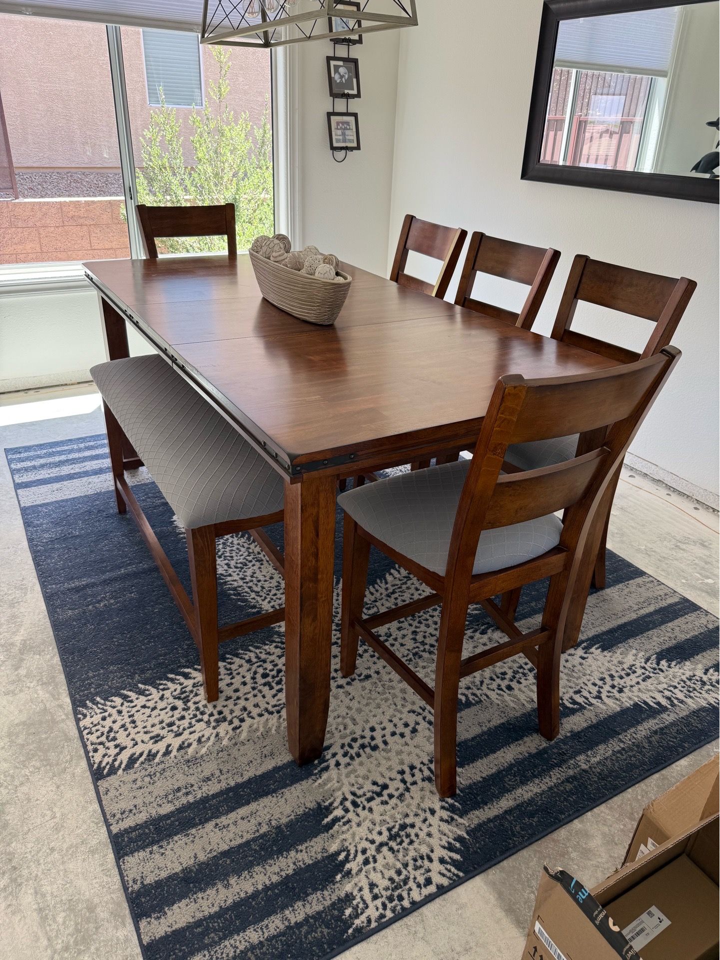 Counter height, dining room table