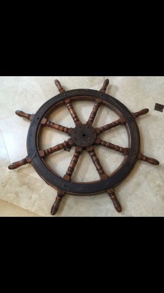 Antique Ship Steering Wheel