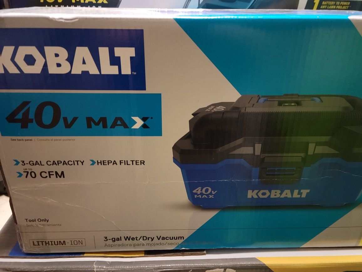 Kobalt 40-Volt MAX Dry/Wet Vacuum