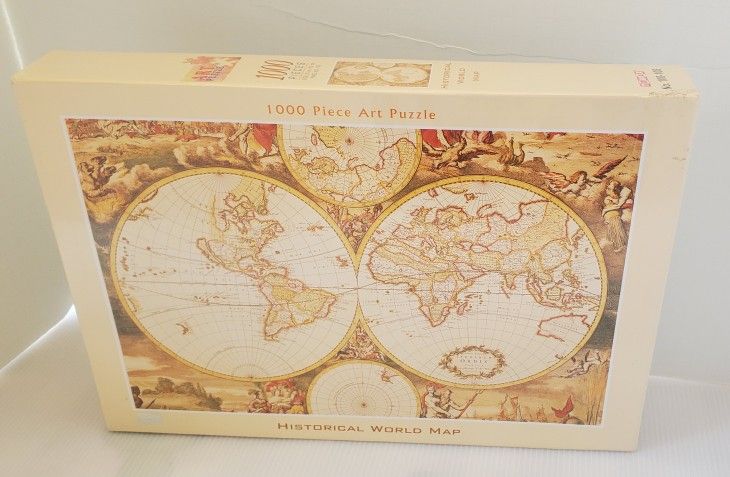 Jigsaw Art Puzzle Historical World Map 1000 pc 50x75 cm Tomax 100-108 Globe