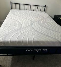 Novafoam queen mattress and frame