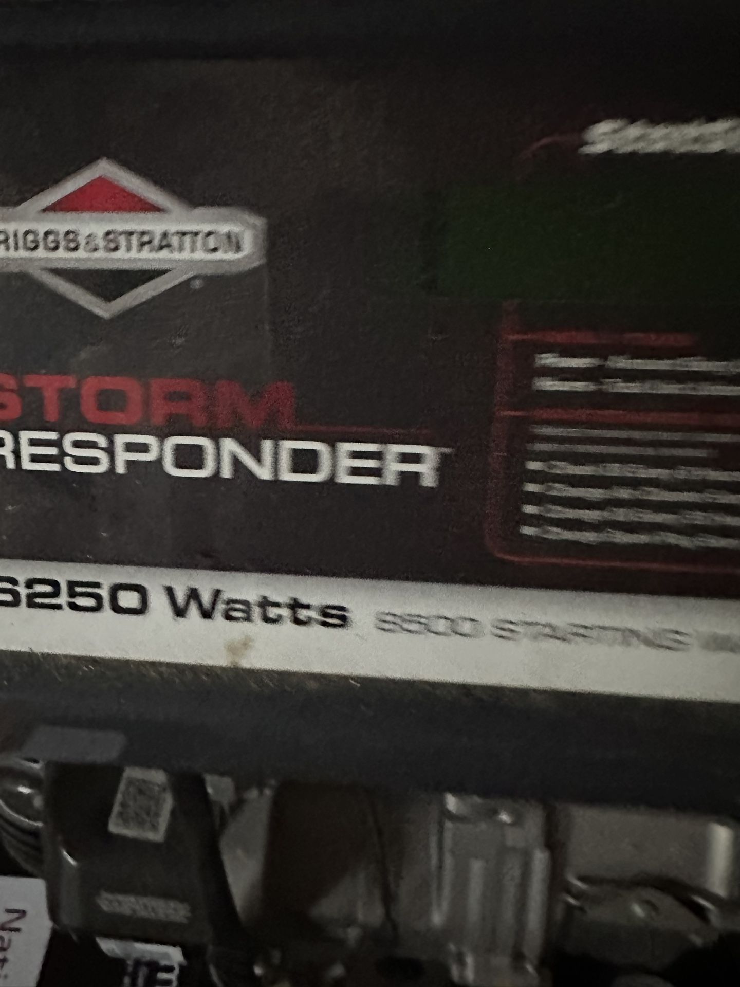 Briggs & Stratton Storm Responder 6250 W Generator for Sale in Pompano