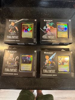 Magic: The Gathering Final Fantasy Commander Decks Set of 4