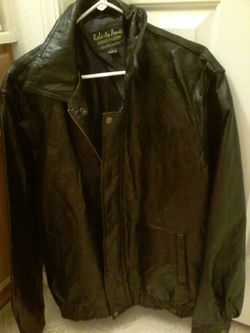 Leather jacket Caesars palace logo