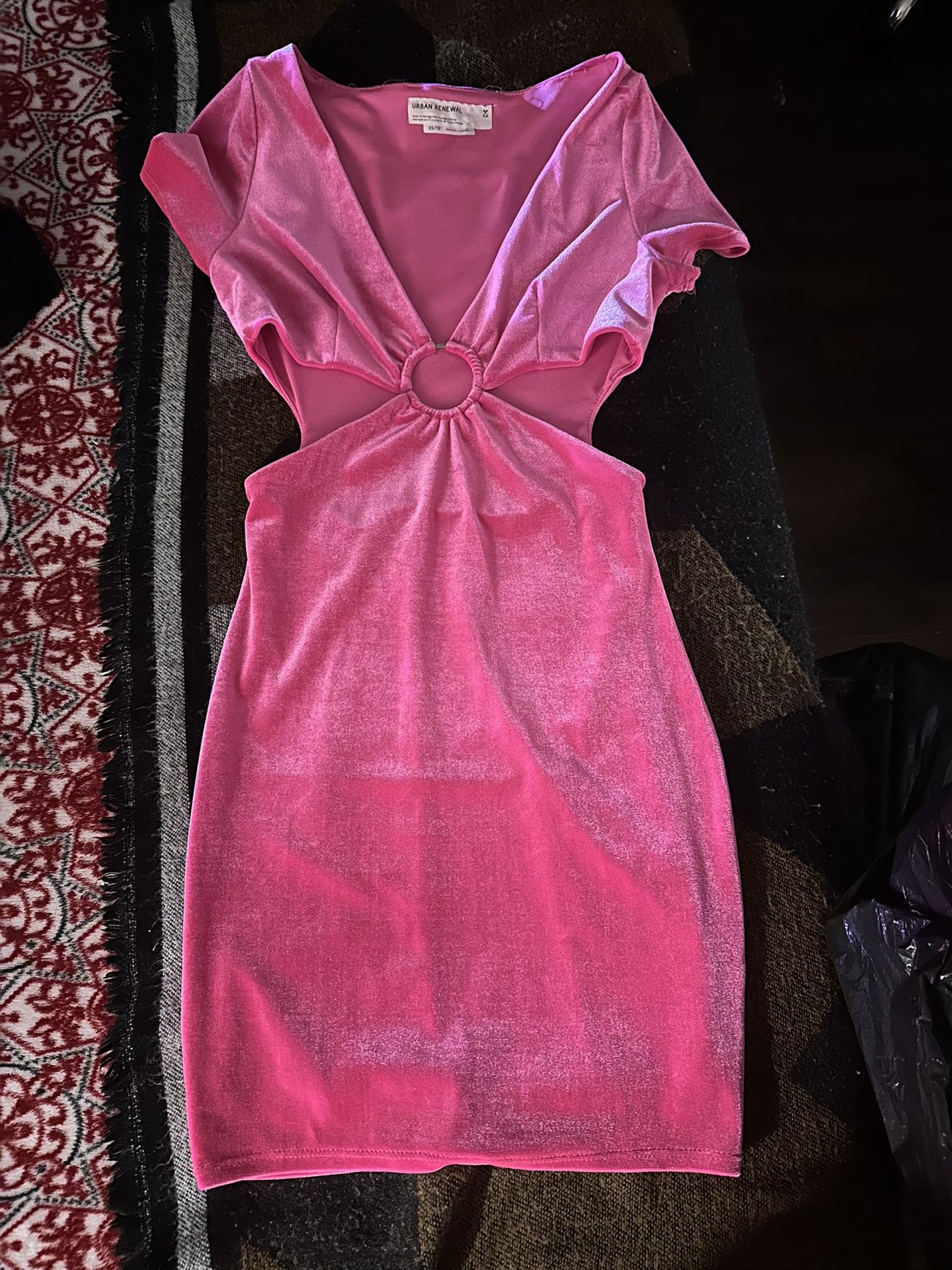 Pink Velvet Dress 