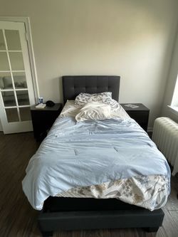 A full single bed in a box