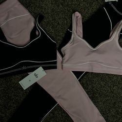 Black And Pink Alo Set 