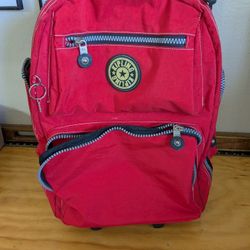 Vintage Kipling Rolling Backpack