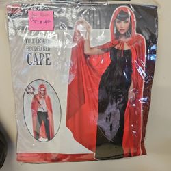 Full length red Cape adult