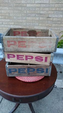 Old Wood Pepsi Bottle Crates