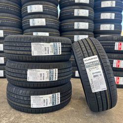 215/55/17 Kumho 4 New Tires Installed And Balanced 50,000 Miles Warranty
