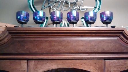 Purple candle votive holder