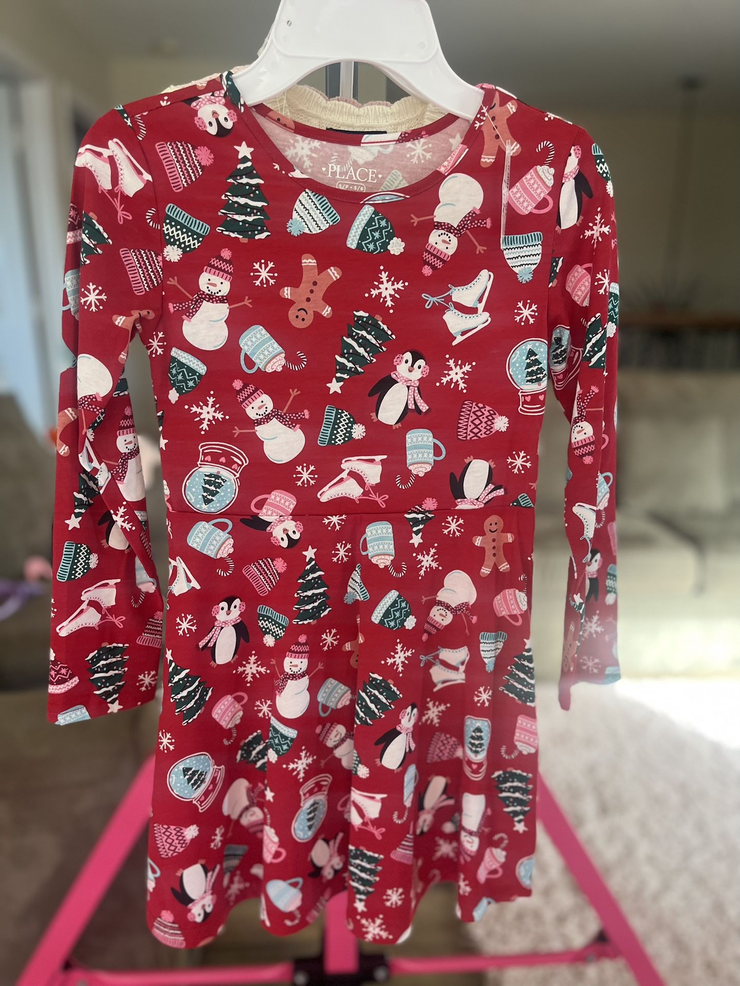 The Children’s Place Christmas Dress Size A (5-6) New