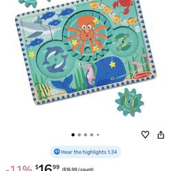 Melissa And Doug Wooden Gear Puzzle