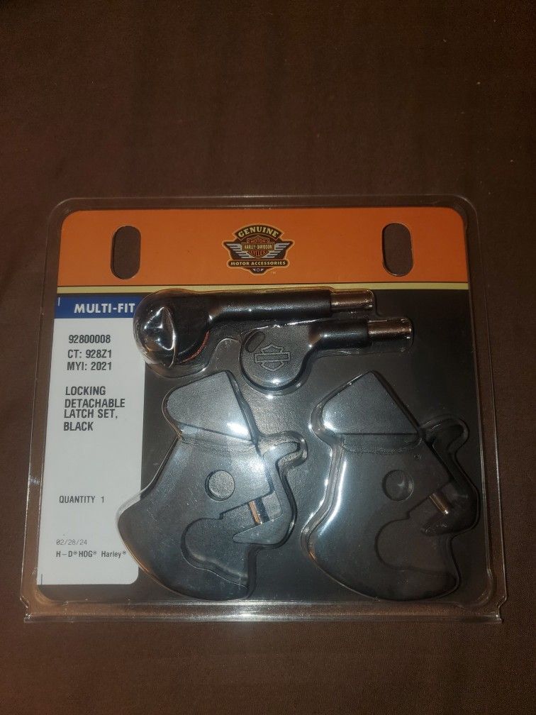Harley Davidson Locking Detachable Latch Set