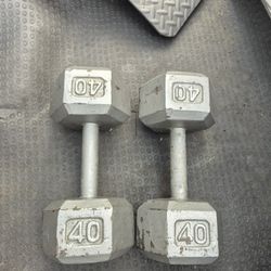 40lbs Dumbells Weights 