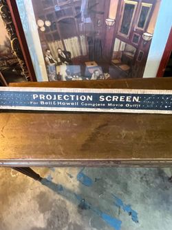 VINTAGE PROJECTION SCREEN