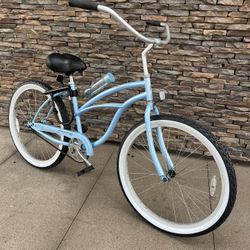 Firmstrong “ Urban Lady “ 26 Inch Beach Cruiser w/ U- Lock Baby Blue 