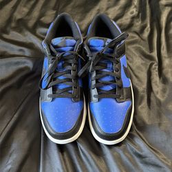 Nike dunks, black and blue size 11.5