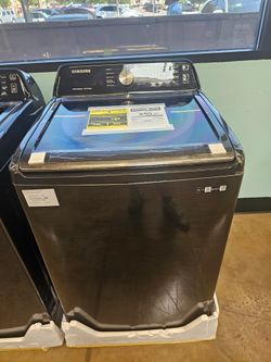 Top Loading Washing Machine Samsung 4.7 Cubic Feet Black Stainless steel