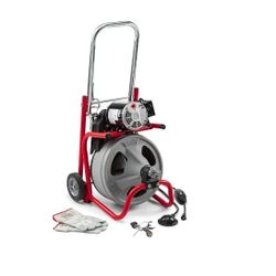RIDGID 52363 Model K-400 Drain Cleaning 120-Volt Drum Machine Kit with C-32IW 3/8" x 75' Cable