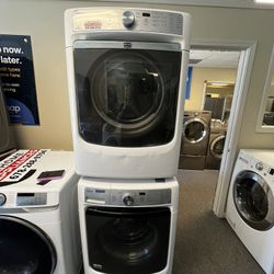 Maytag White Front Load Set