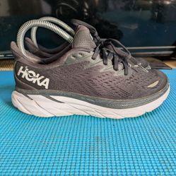 Hoka One One Clifton 8 Women’s Size 5.5B Black Running Shoes Sneakers 1119394