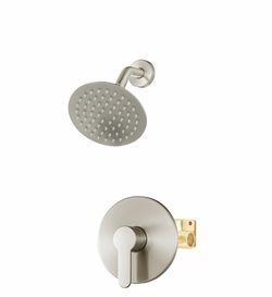 Shower Faucet Set Brushed Nickel, Shower Valve Kit With 6 Inch Showerhead
