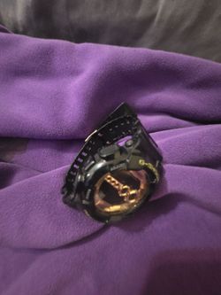 G shock black & gold  used no box