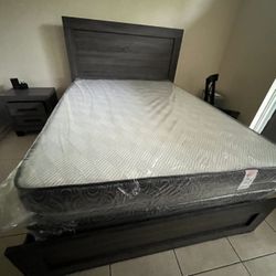 NEW MATTRESS FULL SIZE PLUSH WITH BOX SPRING