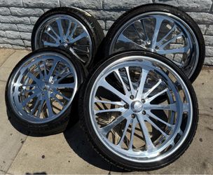 Intro Raider Staggered 20x8.5 - 22x10 With 255/30/20 - 295/25/22 Tires 5x4.75 🔥🔥🔥