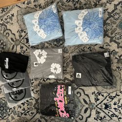 Sp5der Hoodie/ Demin Tears 