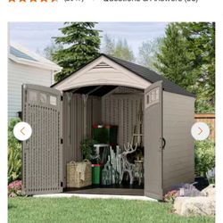 Suncast Vista 10 ft. W x 7 ft. D Plastic 