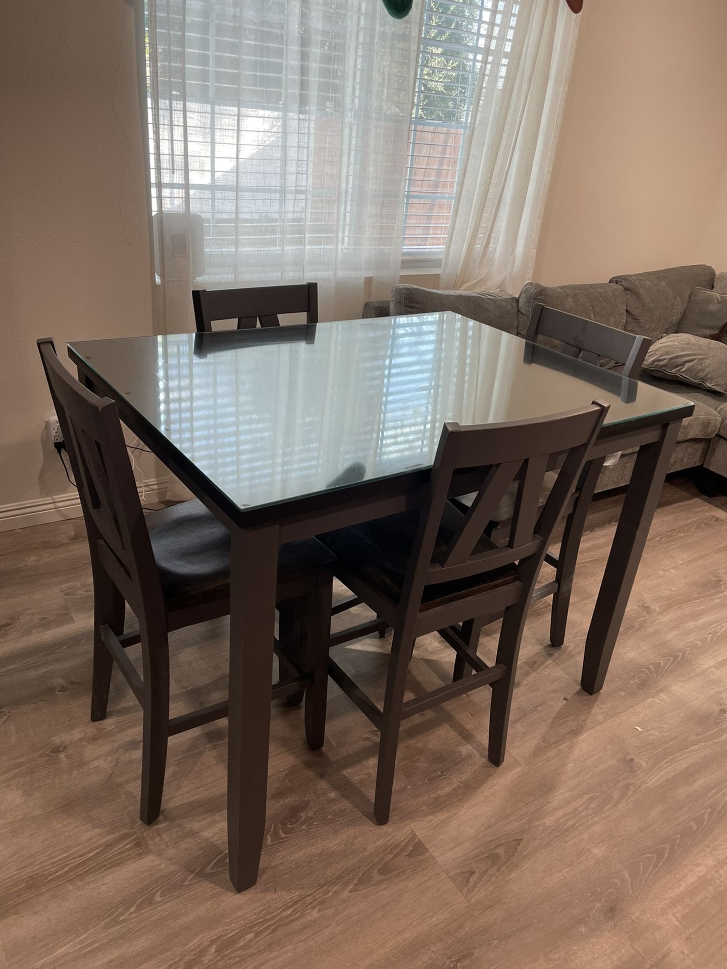 Rectangle gray/black Table 