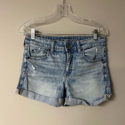 American Eagle Midi Jean Shorts
