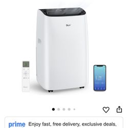 DuraComfort Smart Portable Air Conditioners, 12000 BTU(Ashrae) /8150 BTU (SACC) Quiet AC Unit, Built-in Dehumidifier and Fan Modes, Mobile App, Cools 