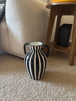striped decorative vase