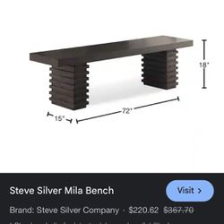 Steve Silver Mila Dining Bench 