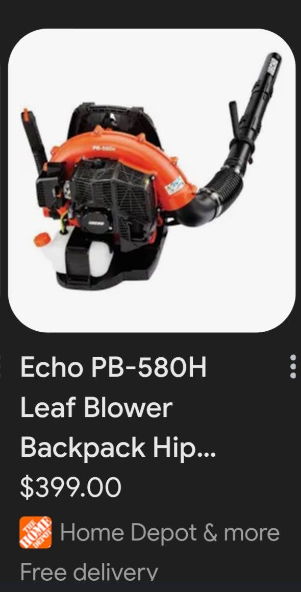 Echo Pb580 Back Pack Blower Special