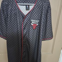 Chicago Bulls Baseball Style Jersey