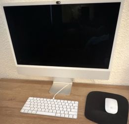 Apple iMac 24” (2021) 8GB 256GB Silver for sale