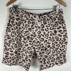H&M Leopard Print Shorts Mens Medium Casual Summer