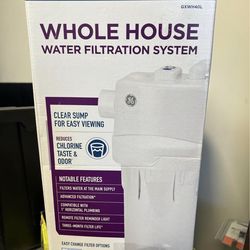 GE Whole House Water Filtration System