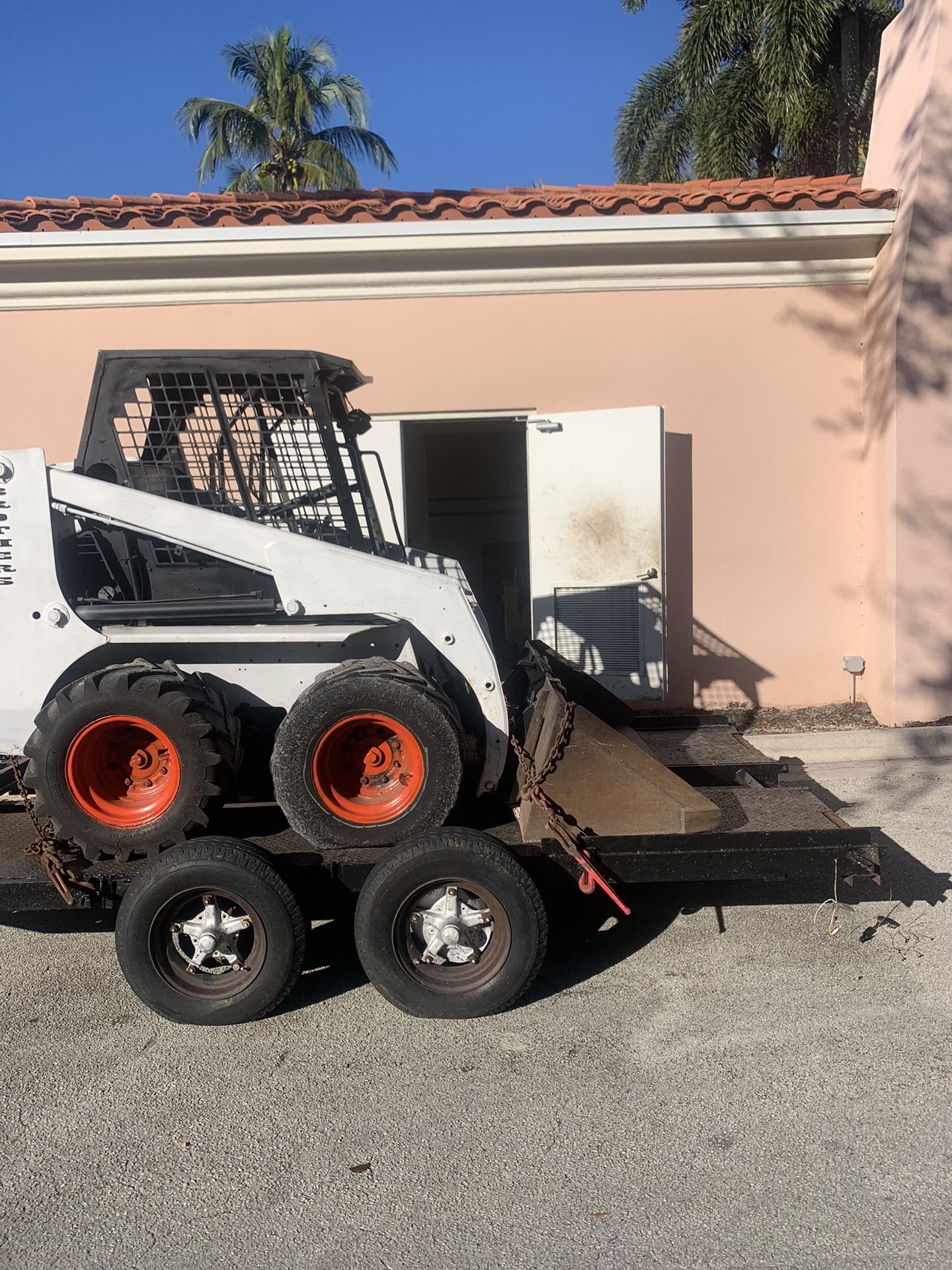 Bobcat With Trailer