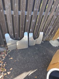 Diamond plate mudflaps