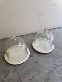 Glass Domes With Marble Base
