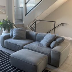 Modular Sofa Loft With Ottoman & Pillows